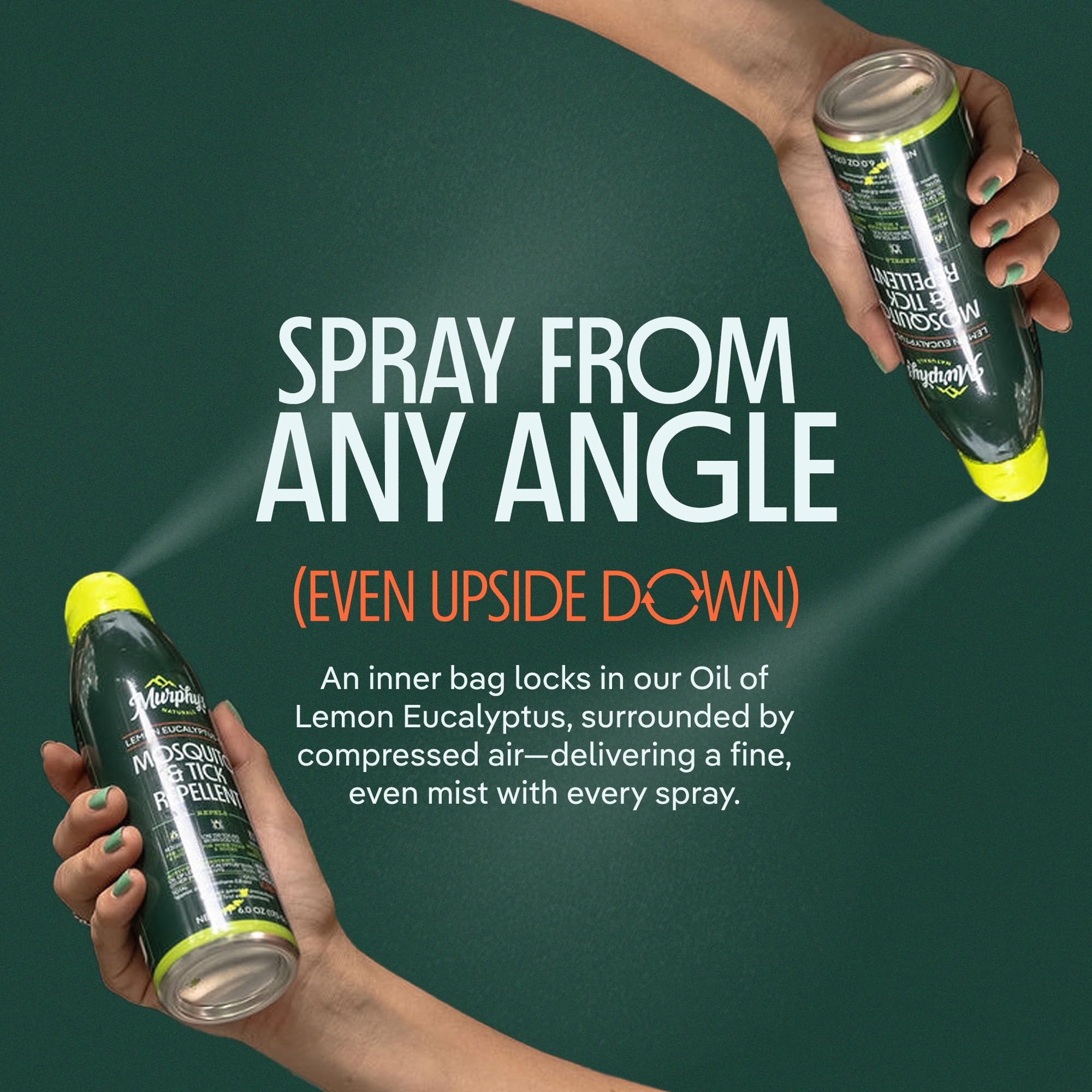 Two-pack Murphy's Naturals provides reliable protection on trips and backyard events.