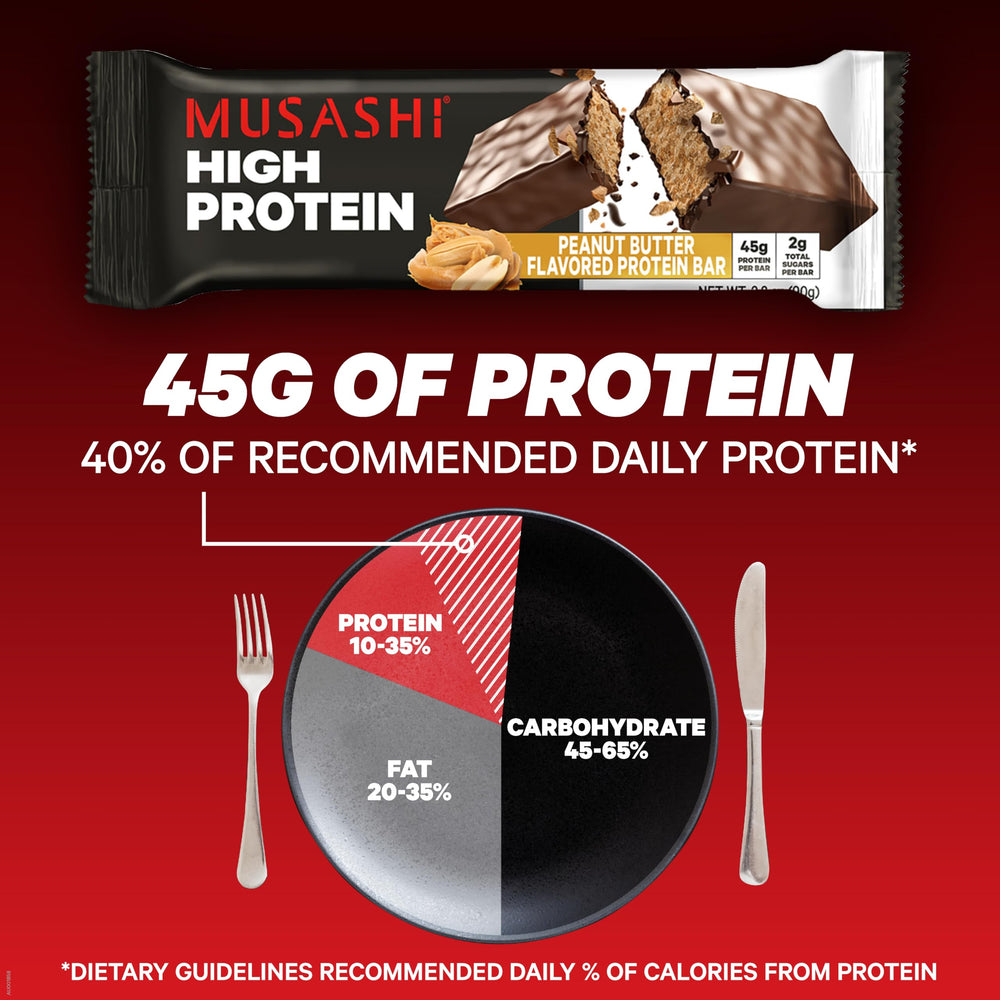 Musashi bar closeup with peanut butter glaze and premium coating
