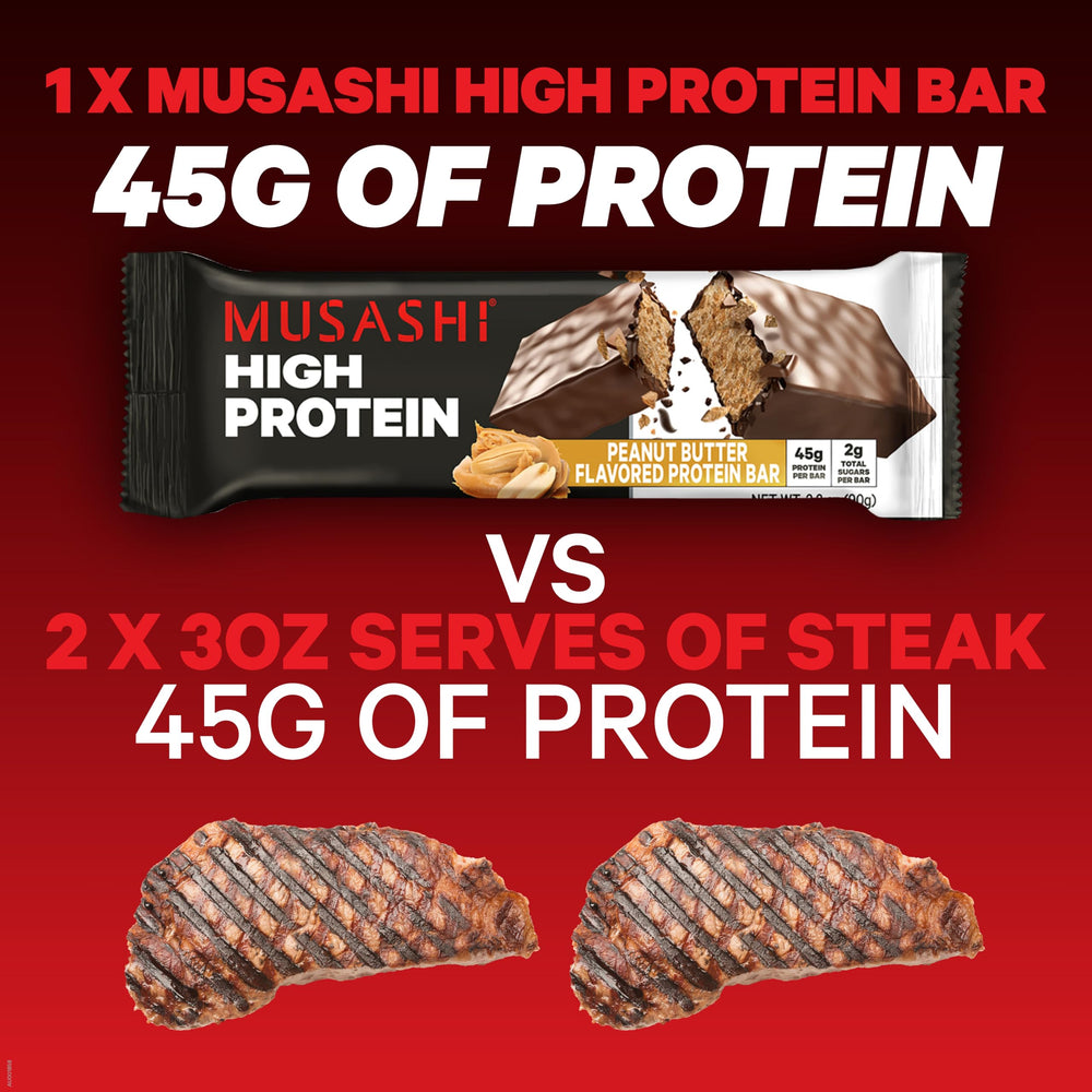 Musashi bar with whey protein isolate showcases clean ingredients