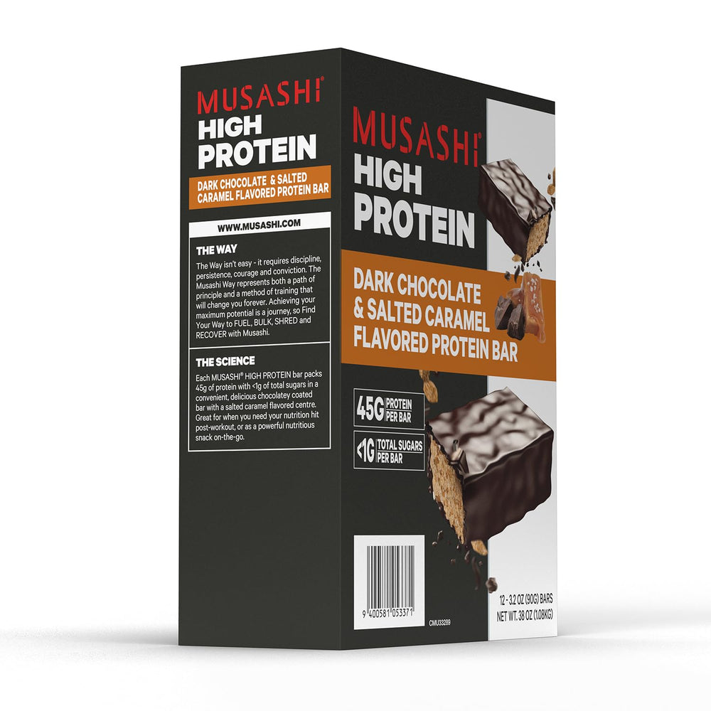 Musashi High Protein Bar BCAAs for recovery and performance support.