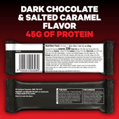 Musashi High Protein Bar unwrapped reveals indulgent texture for on-the-go snacking.