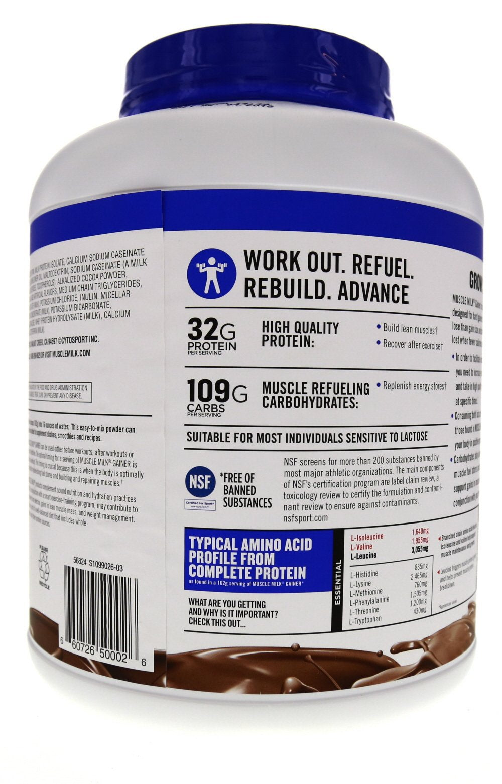 Muscle Milk Gainer added to oatmeal for a protein-rich breakfast.