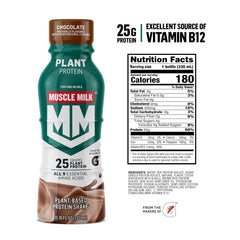 Muscle Milk chocolate shake serving glass, highlighting smooth texture for recovery.