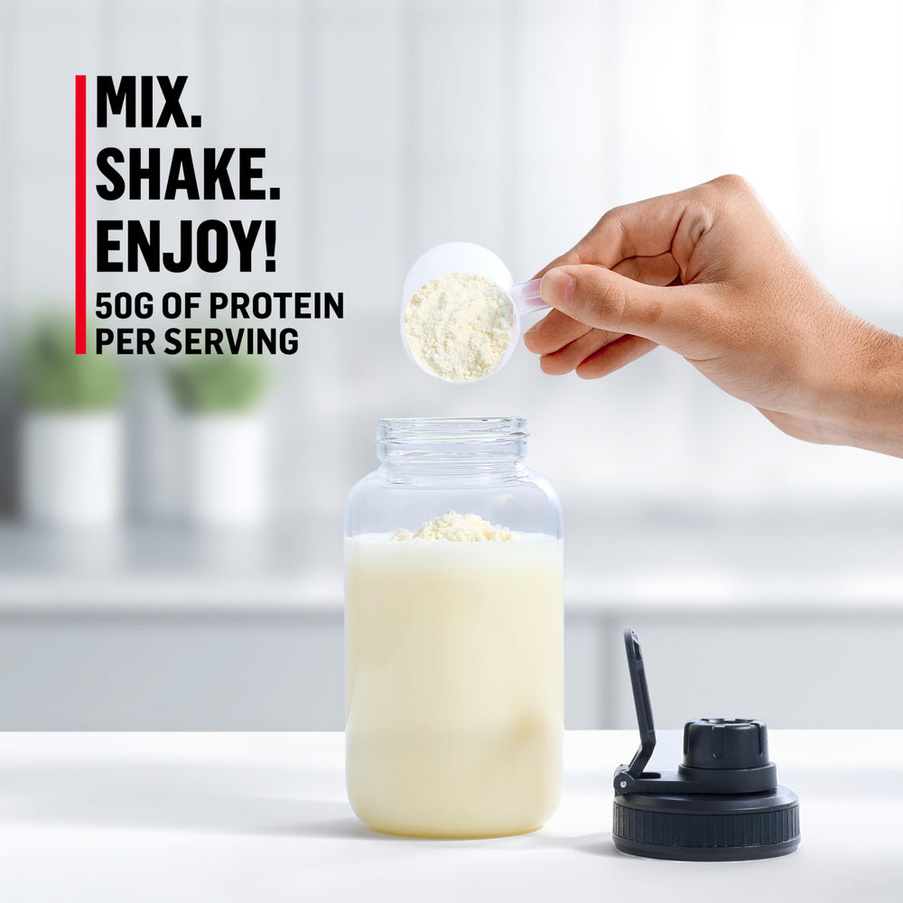 Muscle Milk Pro Series Intense Vanilla nutrition panel highlights vitamins and minerals