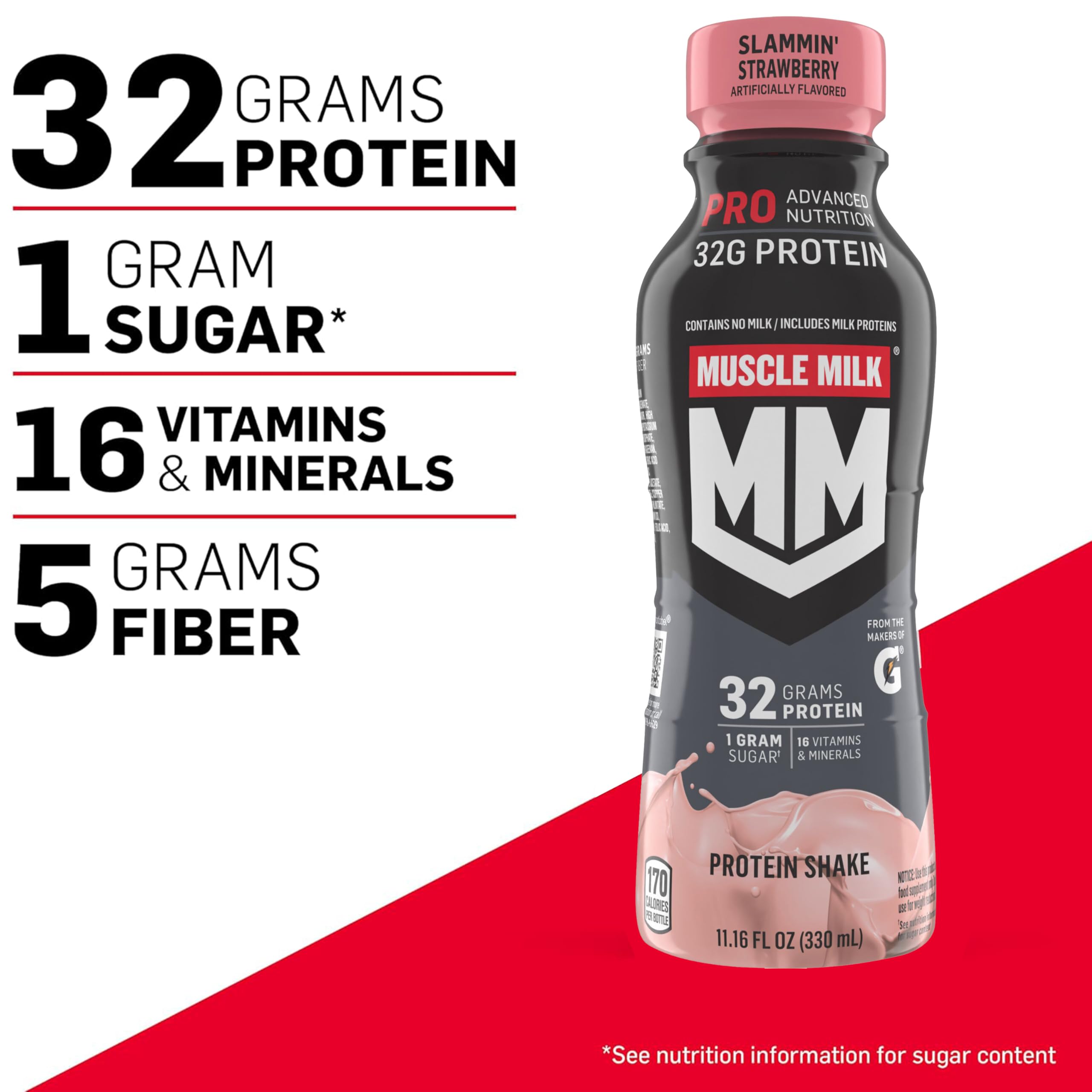 Muscle Milk Pro Slammin' Strawberry coffee add-in for a protein boost