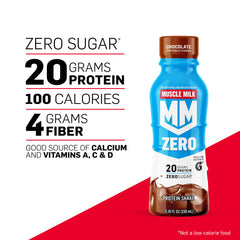 Glass of Muscle Milk Zero Vanilla Creme ready as a light snack.