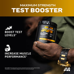 AlphaTest capsules in bottle ready for daily performance support