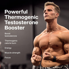 MuscleTech AlphaTest Thermo capsules ready for daily use.