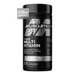 MuscleTech Platinum Multivitamin bottle front for daily wellness routine