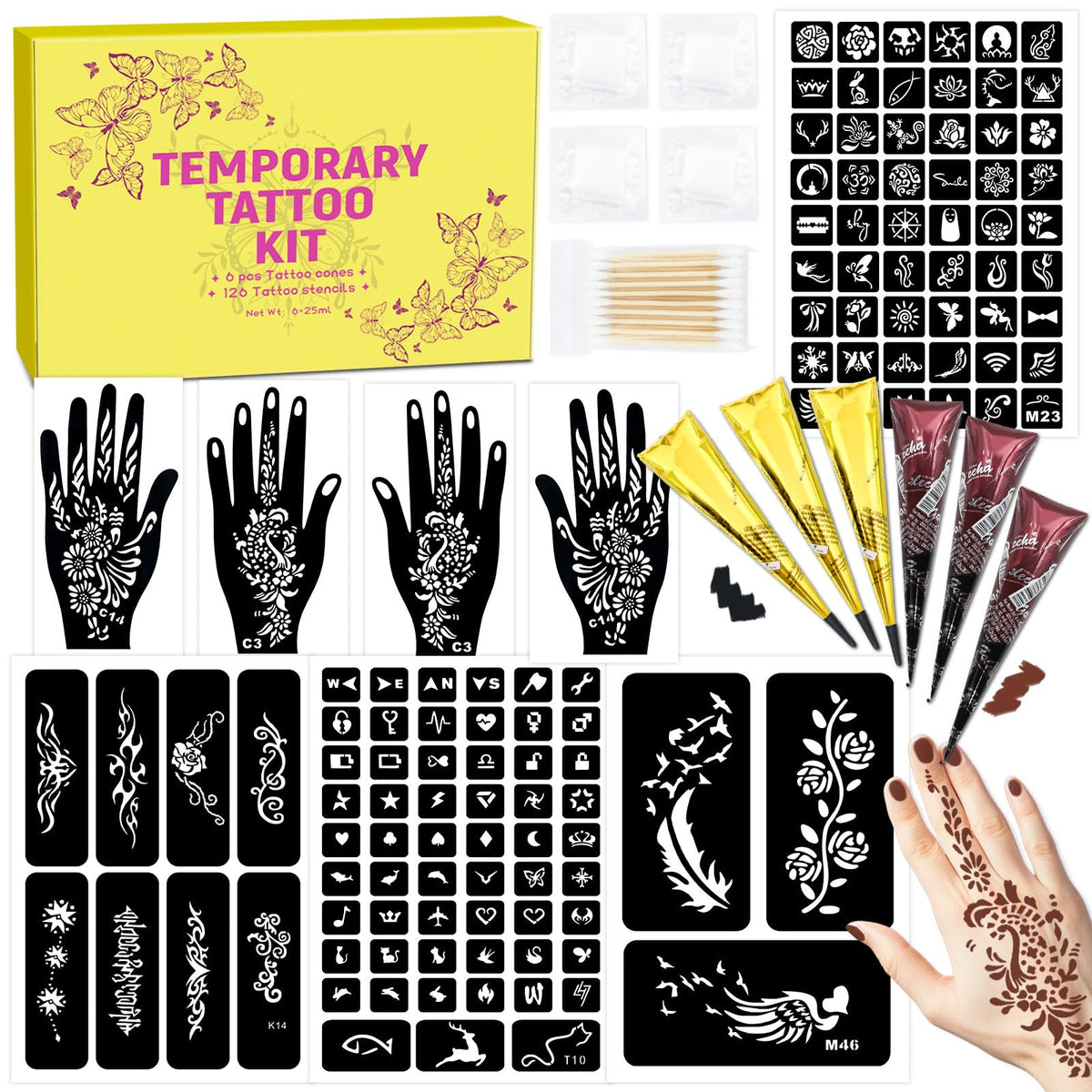 MuseLuxe 126 tattoo templates on skin for personalized art ideas