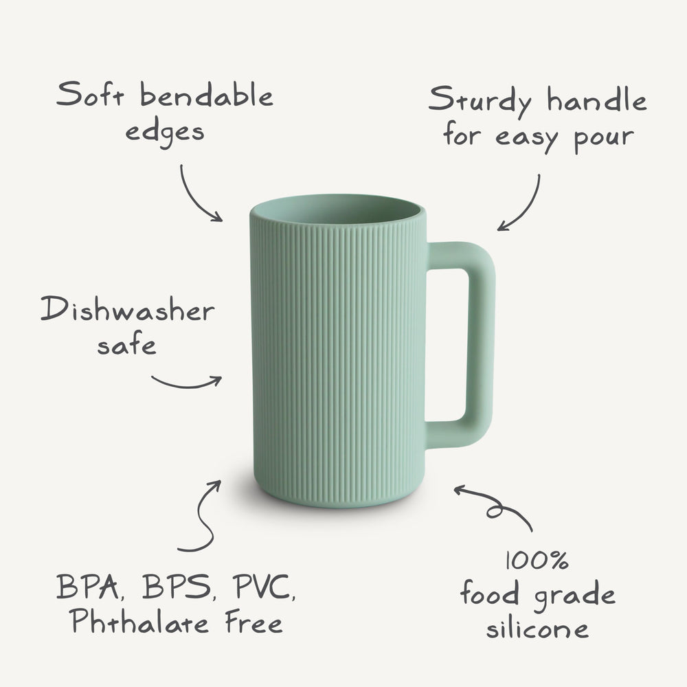 Mushie bath rinse cup is prop65 cpsia compliant for safety and peace of mind.