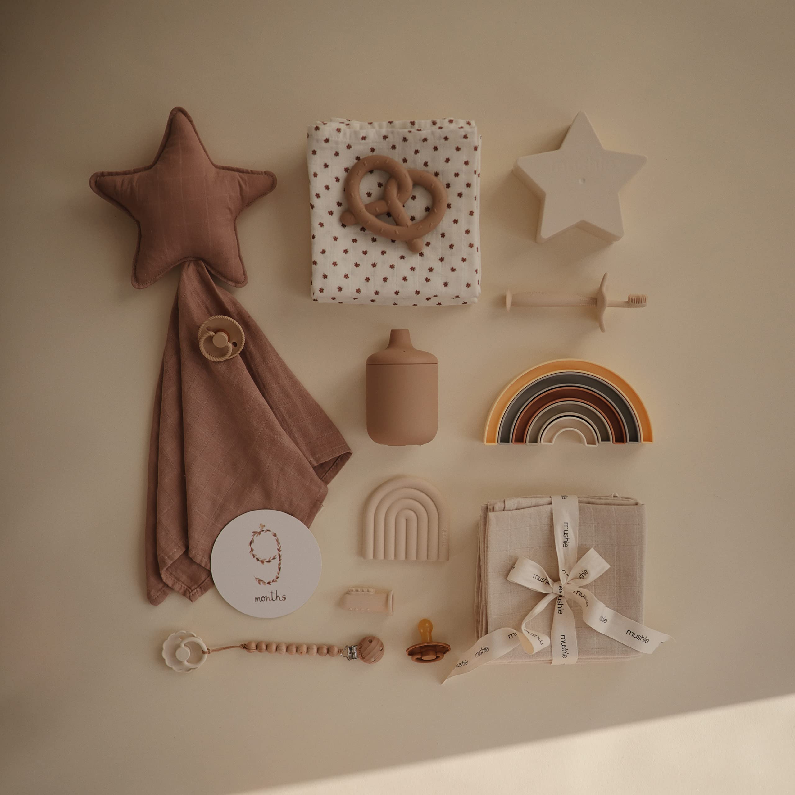 Mushie Pretzel teether dishwasher-safe design makes cleaning simple