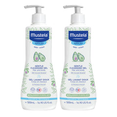 Mustela Baby Gentle Cleansing Gel pump bottle for tear-free bath.