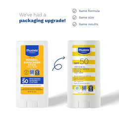 Mustela Baby Mineral Sunscreen Stick for the body provides SPF coverage for active days.