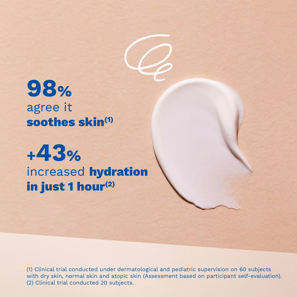 Mustela Cicastela application on baby skin supports gentle soothing.