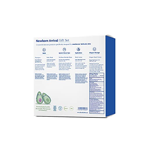 Mustela foam shampoo for newborns shown during a gentle bath routine.