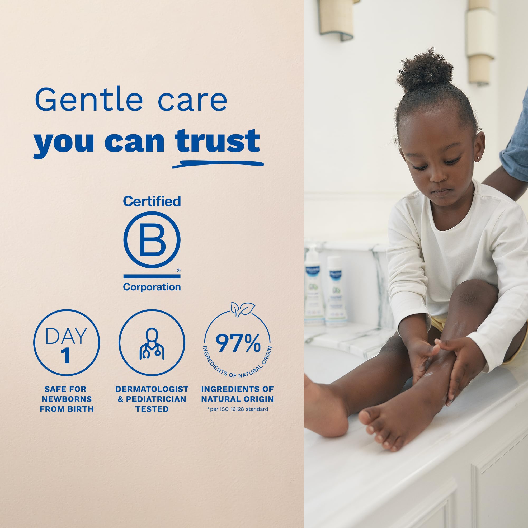 Mustela Hydra Bebe non-greasy cream leaves skin soft