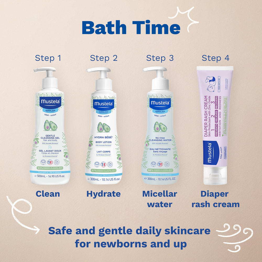 Mustela Hydra Bebe plant-based formula highlights natural ingredients