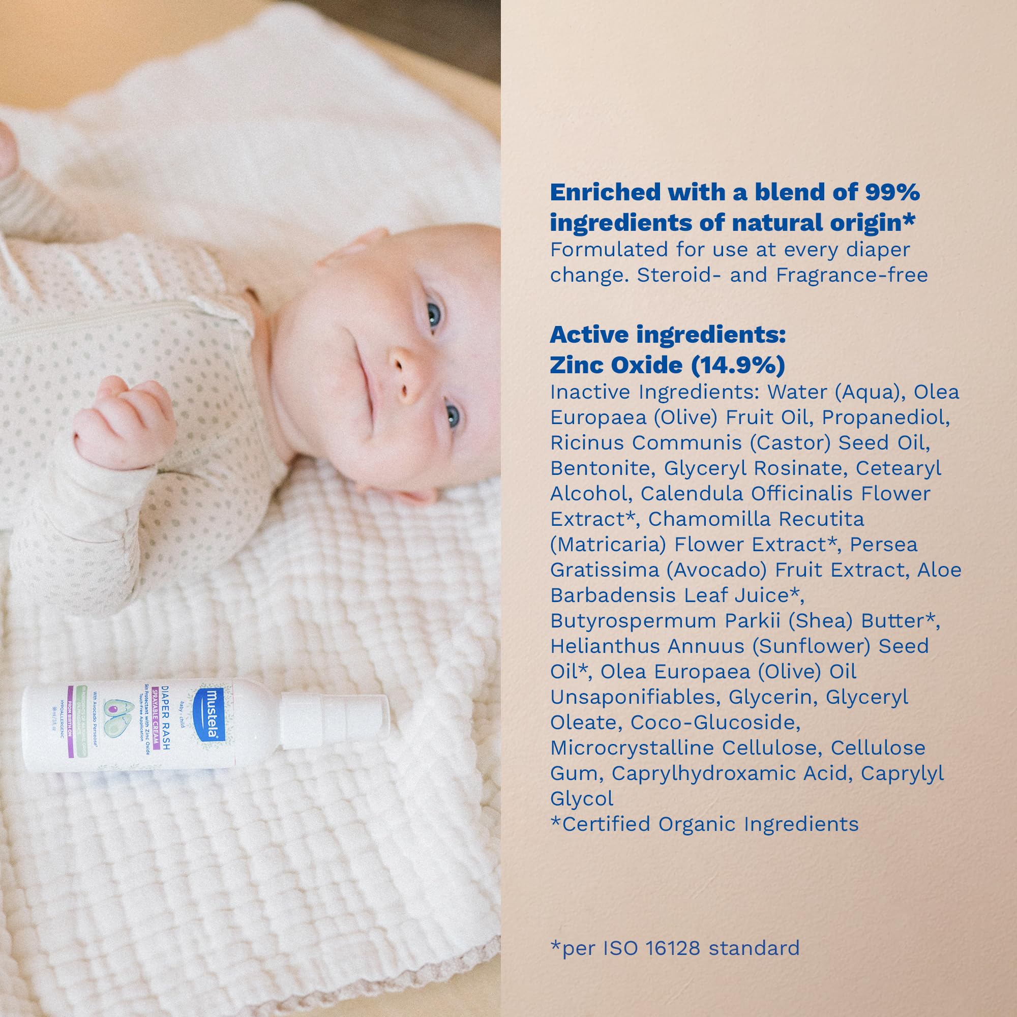 Mustela recyclable bottle image highlighting eco-friendly packaging