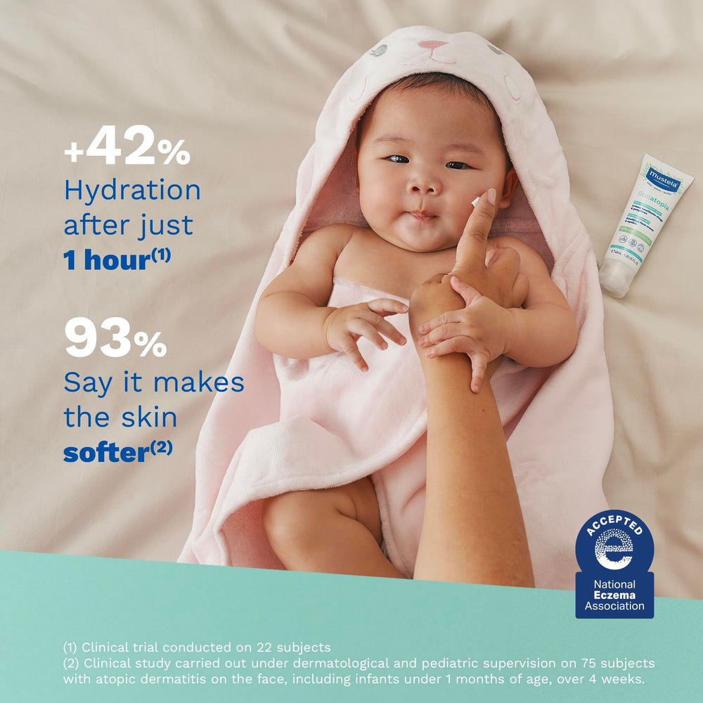 Mustela Stelatopia ingredients Avocado Perseose highlighted for skin support