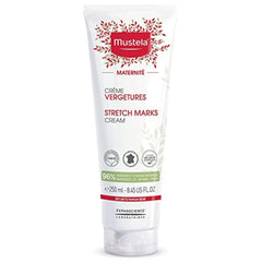 Mustela Stretch Marks Cream jar exterior for premium pregnancy skincare