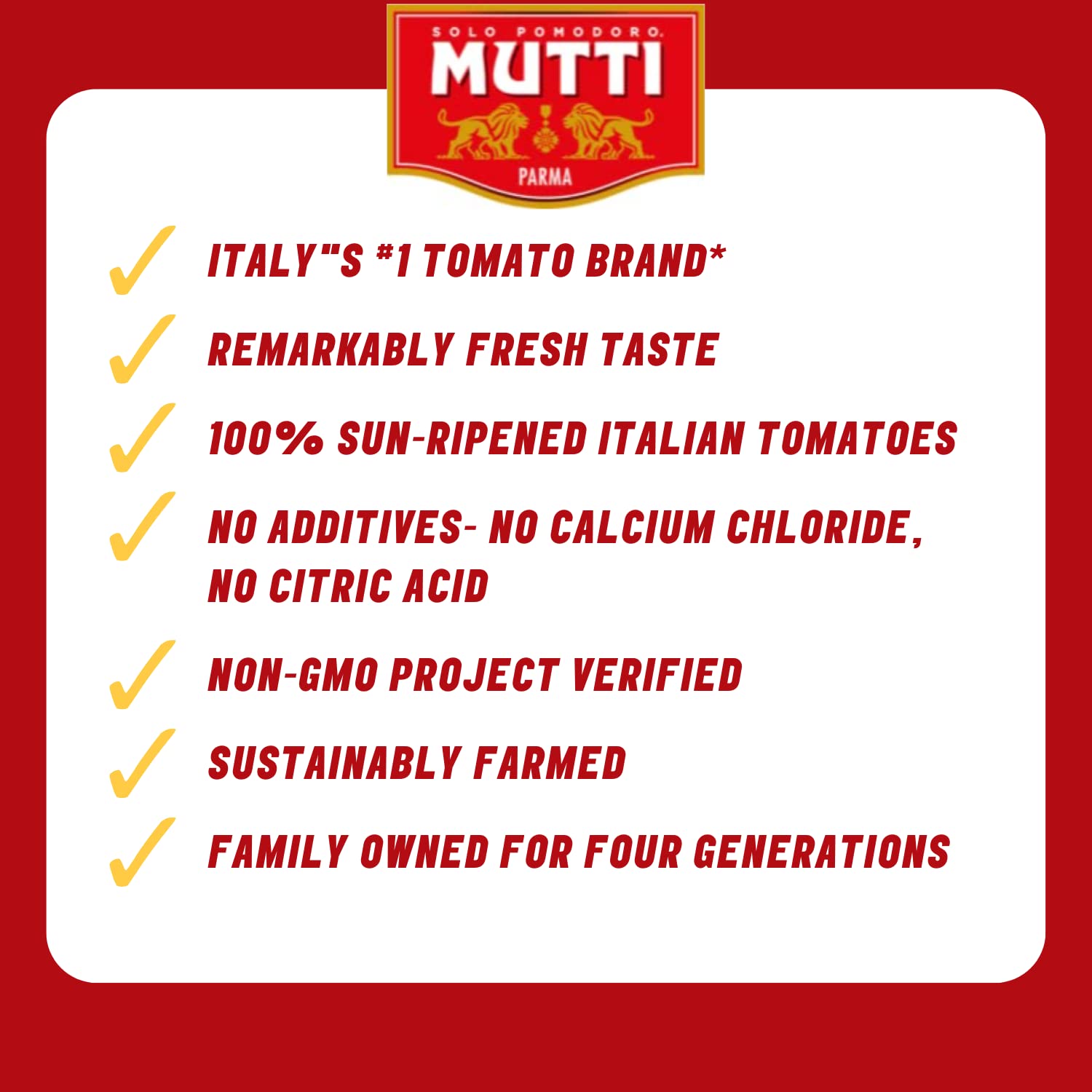 Mutti Tomato Puree in kitchen ready to simmer weeknight marinara