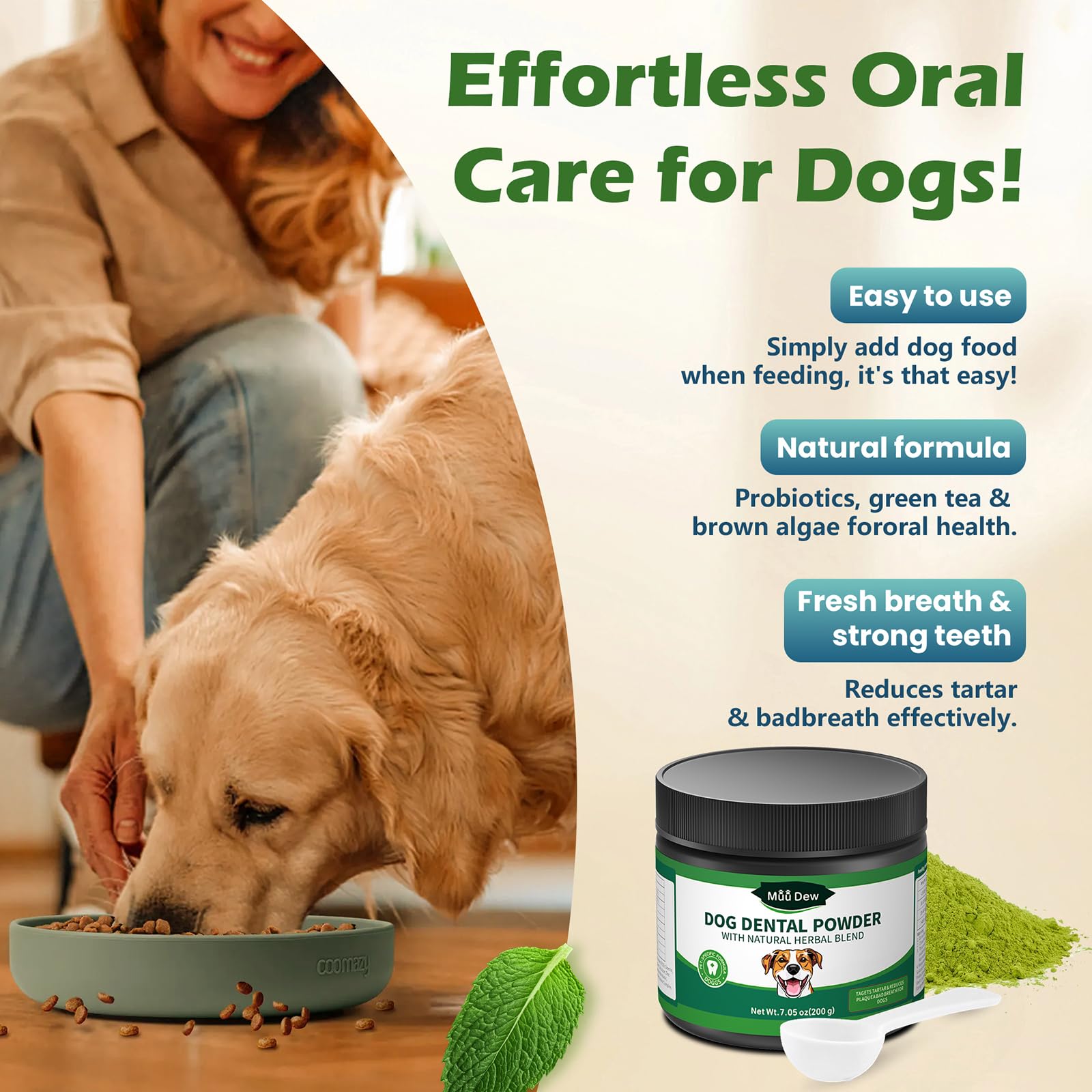 Puppy to senior friendly formula safe for all breeds