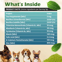Green tea mint infusion in MuuDew formula helps fresh breath