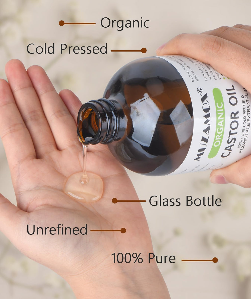 MUZAMOX castor oil pack wrap prepared for abdomen or joints