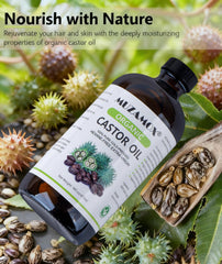 MUZAMOX castor oil supports gentle scalp massage in hair care
