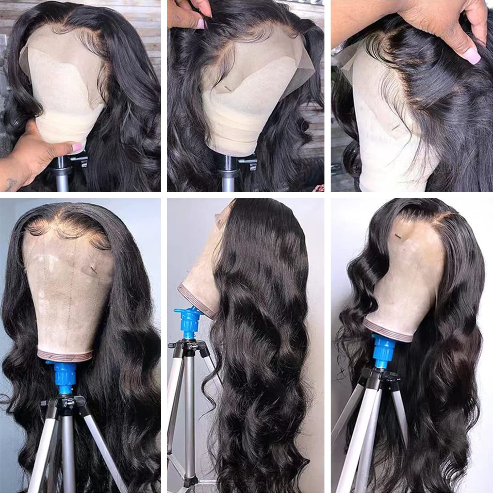 MUZOJET glueless cap with adjustable straps and secure fit