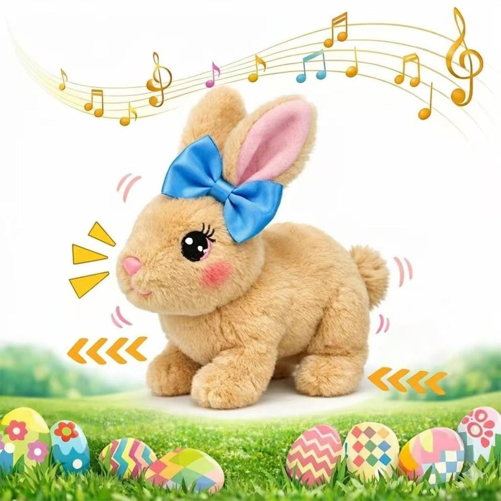 Mvsamzty Easter Bunny Toy hopping action for active playtime
