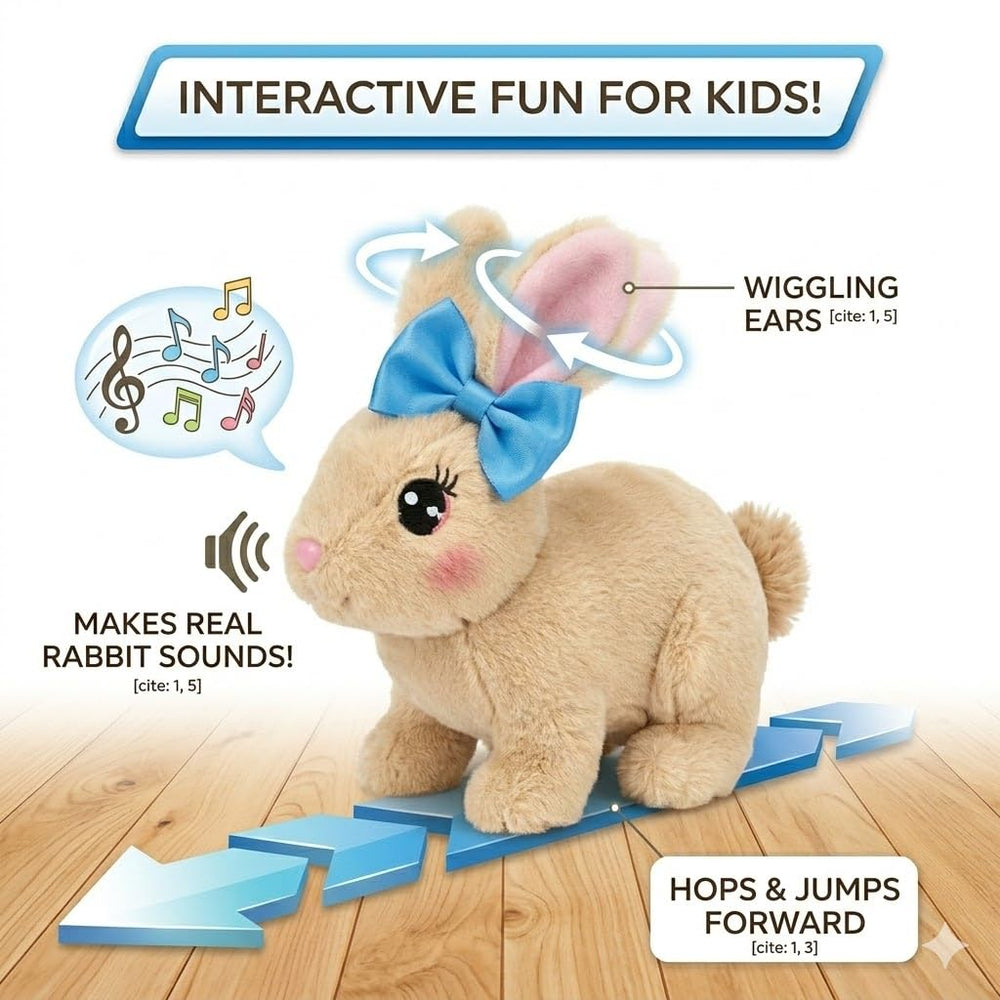 Mvsamzty Electronic Plush Bunny ready for bright Easter gifting