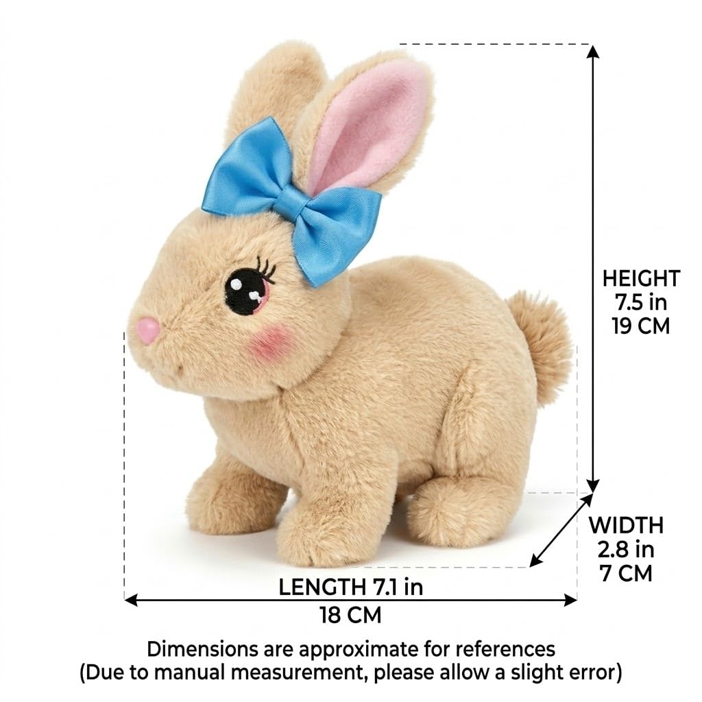 Mvsamzty Interactive Bunny with twitching ears for lifelike charm