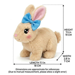 Mvsamzty Interactive Bunny with twitching ears for lifelike charm