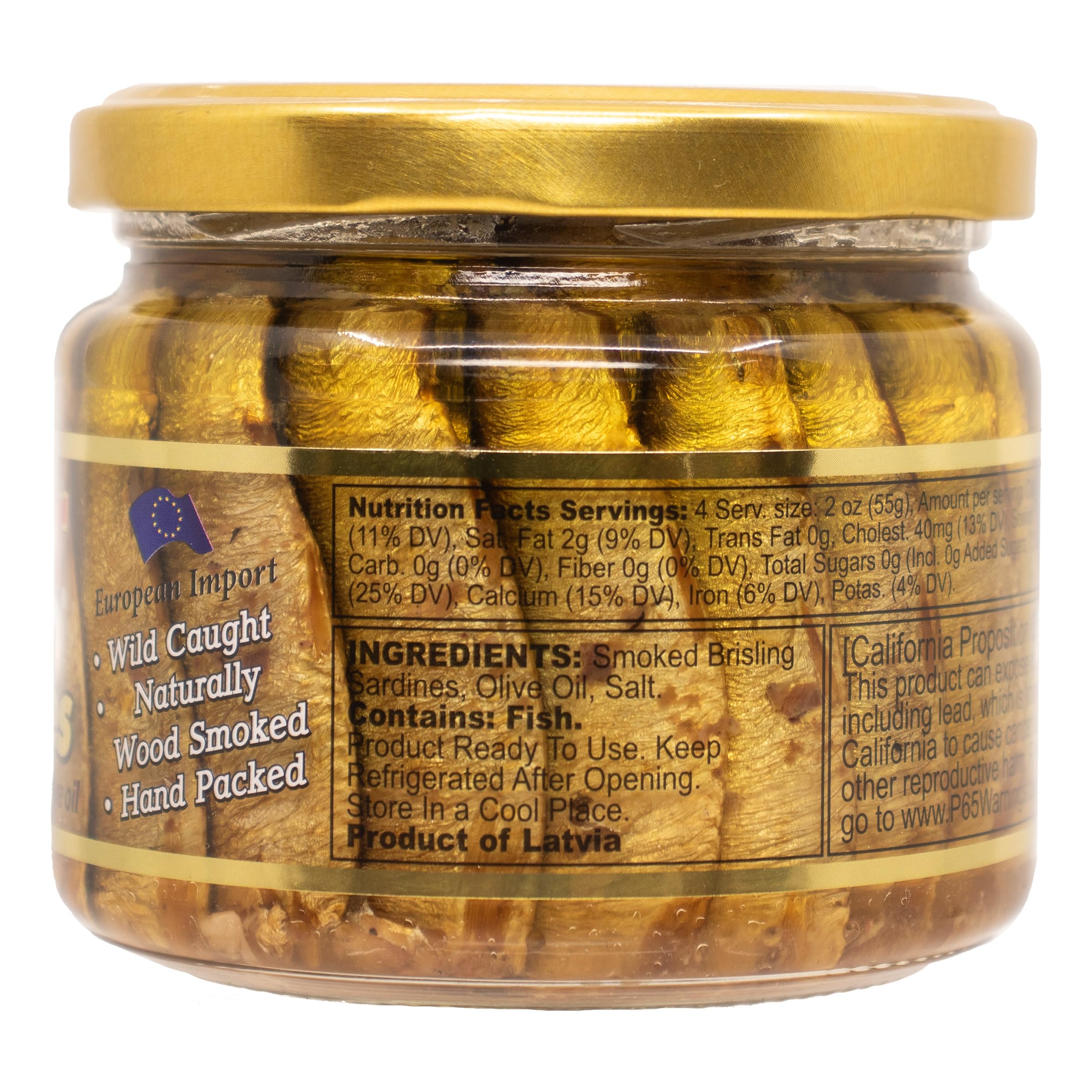 MW Polar Brisling Sardines alder wood smoked, natural flavor from real smoke.