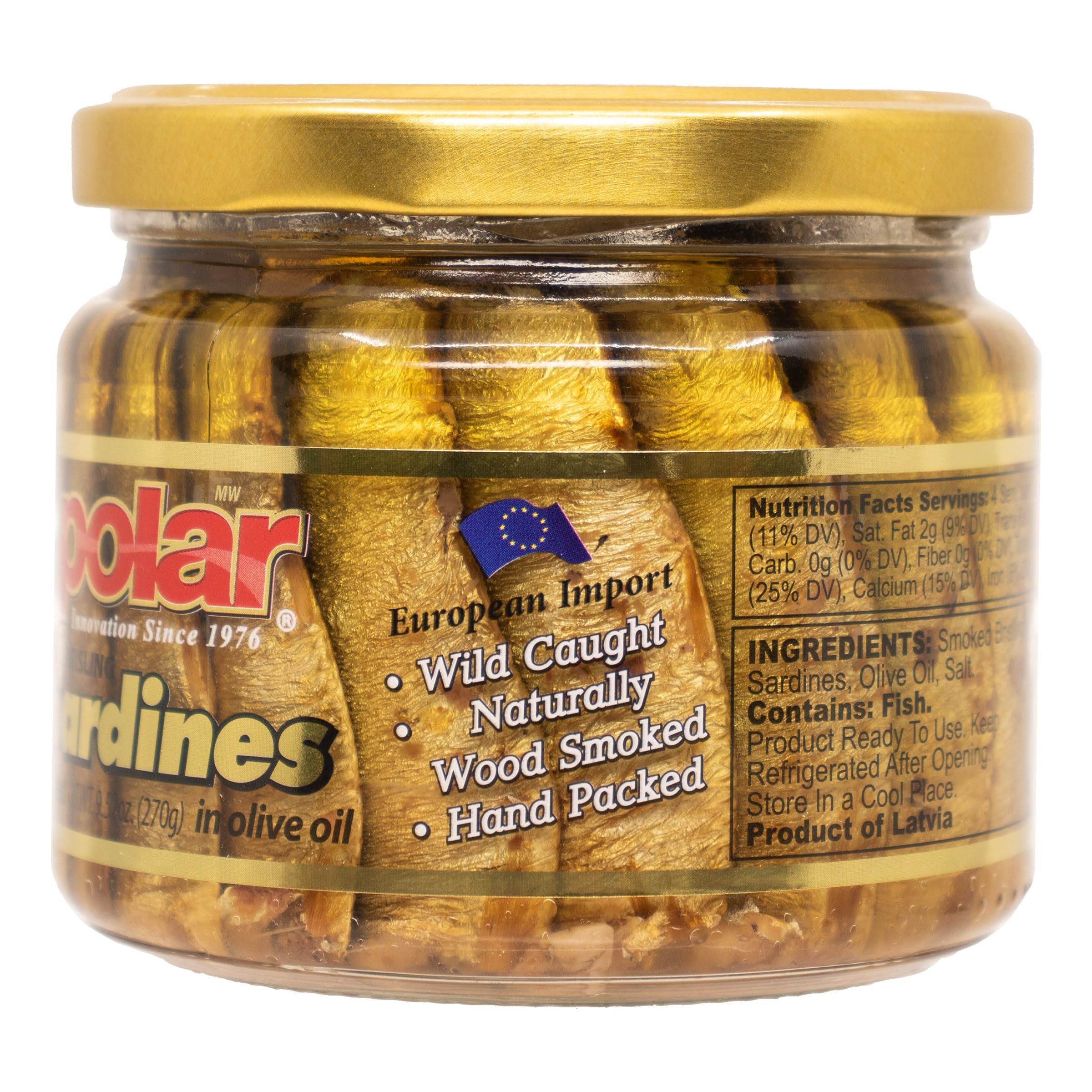 MW Polar Brisling Sardines gluten-free and kosher-friendly, versatile pantry option.