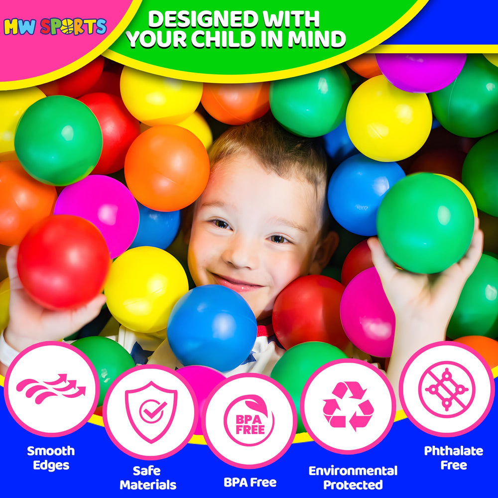 MW SPORTS soft, durable plastic ensures gentle, safe play for kids.
