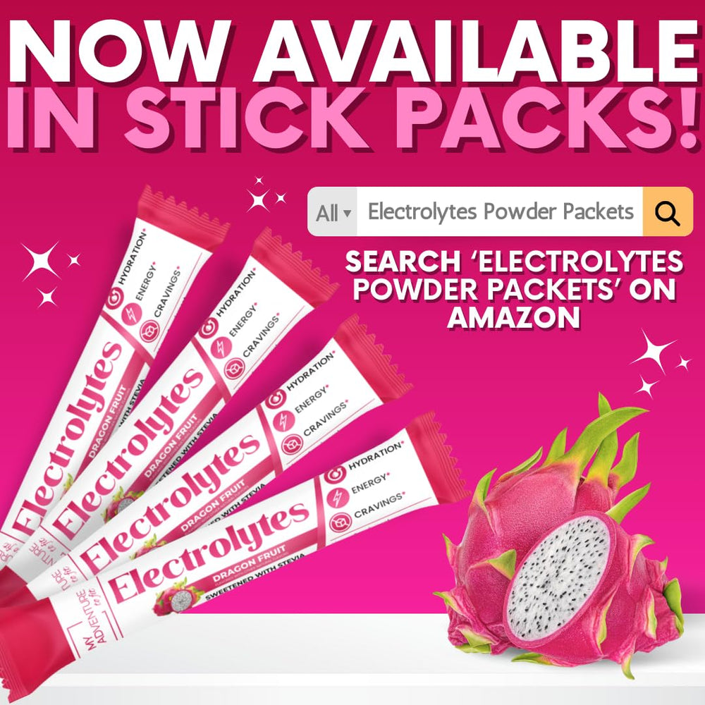 My Adventure to Fit Dragon Fruit Electrolytes Stick reseal pouch for travel-friendly refreshment