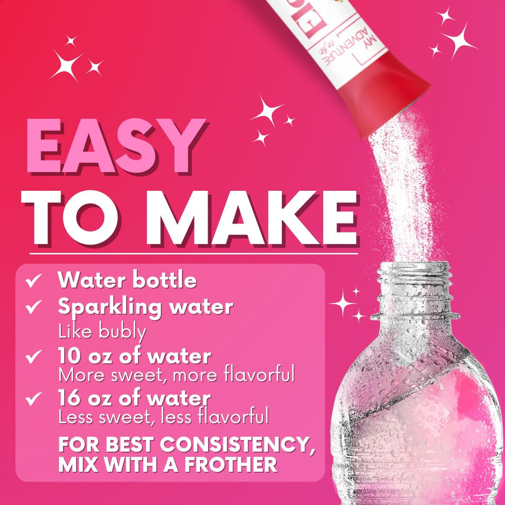 My Adventure to Fit Watermelon Electrolytes powder dissolving in water for quick mix