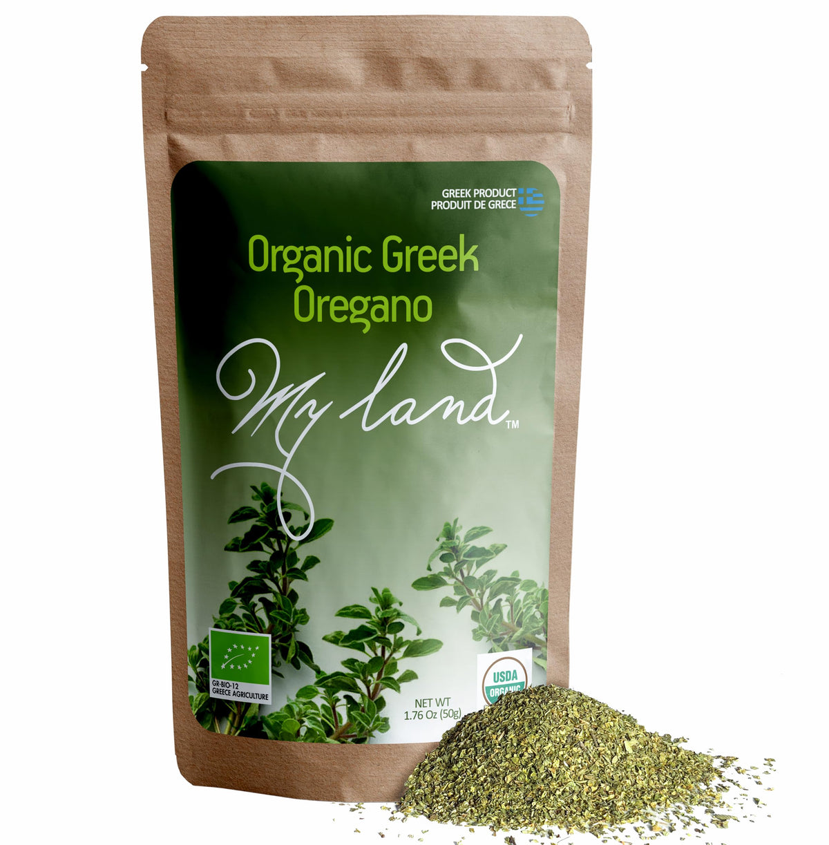 MY LAND oregano cut and sifted dried leaves ideal for quick flavor in sauces.