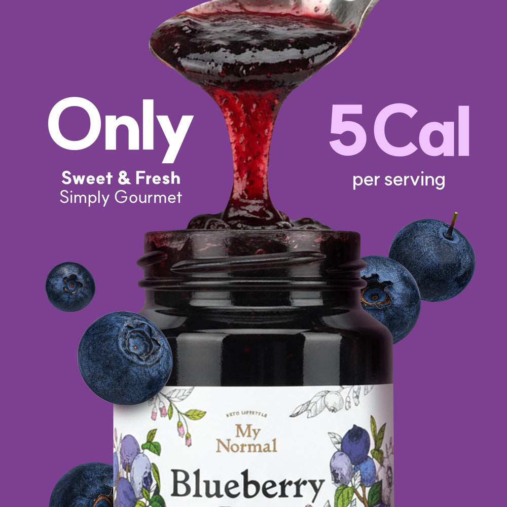 My Normal Blueberry Jam free from artificial additives for pure berry goodness.