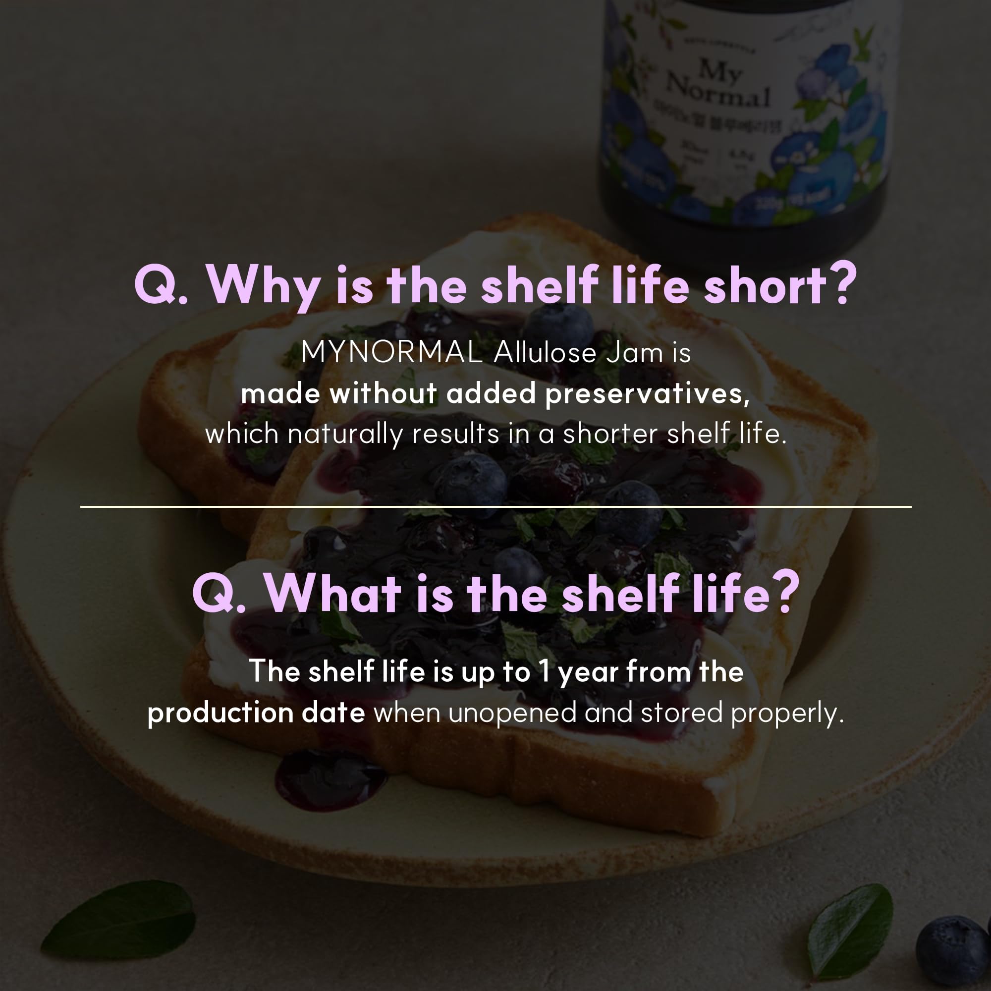 My Normal Blueberry Jam is keto-friendly and sugar-free for mindful snacking.