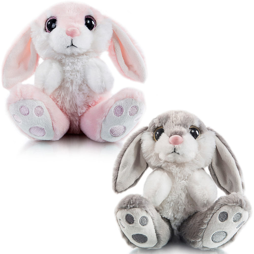 My OLi Easter Bunny 7inch gray-pink plush for cozy cuddles.