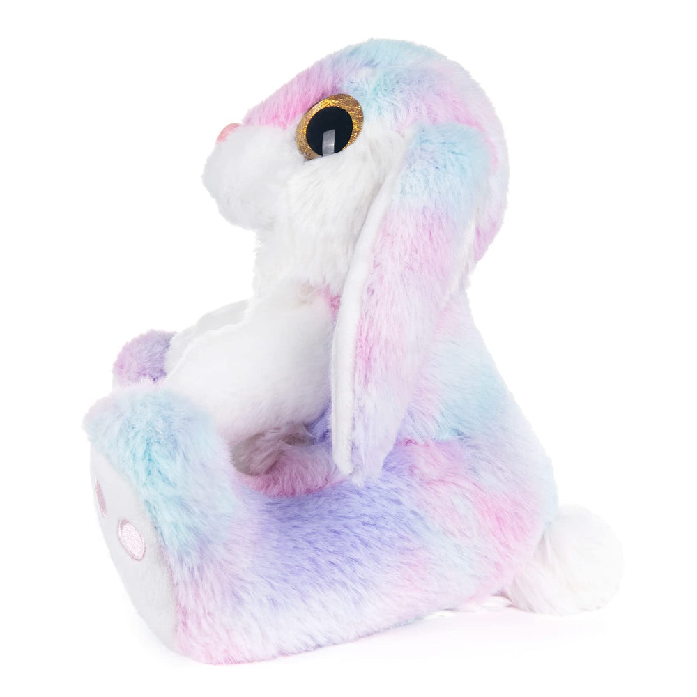 My OLi Easter Bunny 8.5in serves as a cozy bedtime companion for kids.