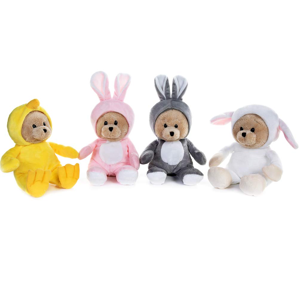 My OLi four-piece Easter plush set, ideal for baskets and decor.