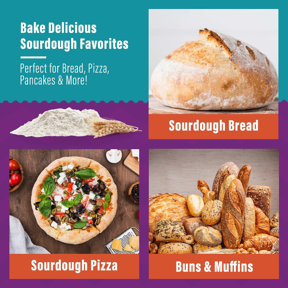 My Rustic Roots organic shelf-stable starter package for long-lasting baking