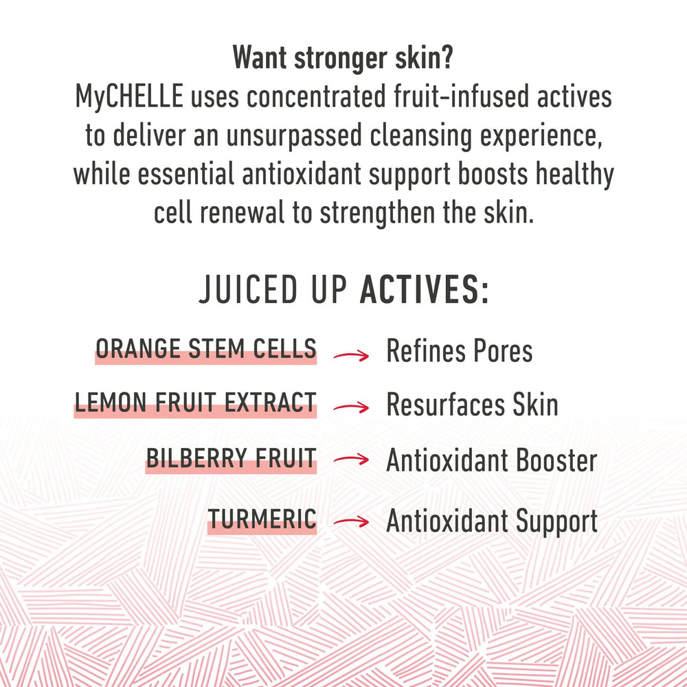 Ingredients highlight with fruit extracts purifying pores