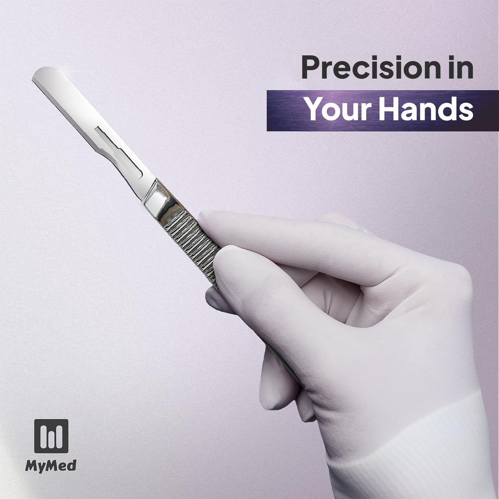 MyMed packaging for women’s dermaplane razor highlights disposable convenience.