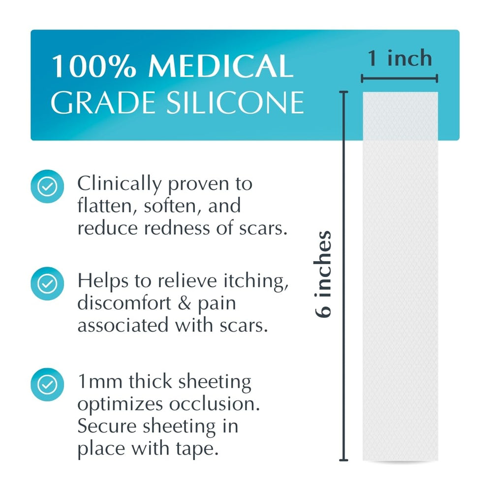 MyNewGel sheet suitable for C-section areas and surgical scars.